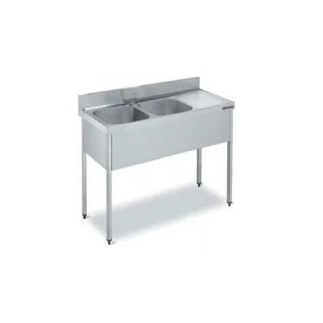 1900x600mm Stainless Steel Sink with drainer.