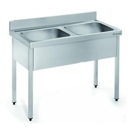 Stainless Steel Sink 1400x600mm 2 wells.