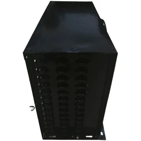 Forced-air condenser for refrigerated cabinet...