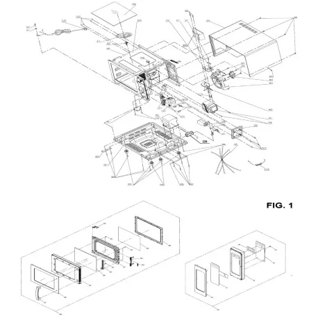 Puerta Microondas Eutron DMD100