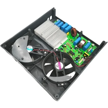 Electronic board module with fans for induction...