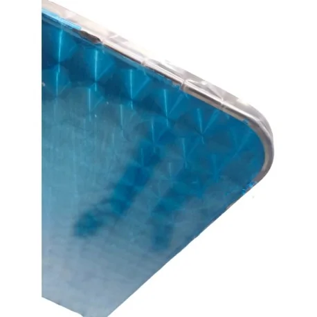 Diamond-cut stainless steel table cover,...