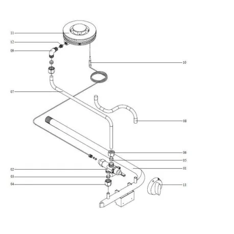 Brûleur de poêle complet GS A07DA36