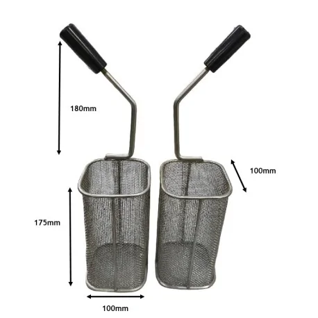 Eutron DRN Stainless Steel 2-Basket Pasta...