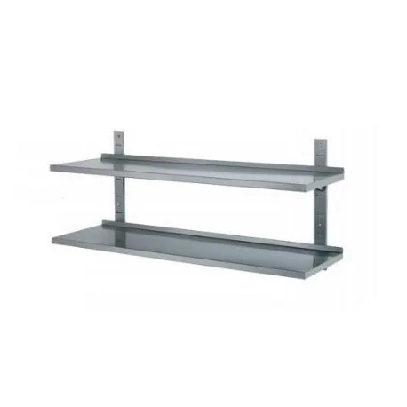 Estantería de pared dos niveles acero inoxidable