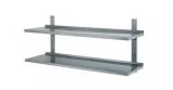 Estantería de pared dos niveles acero inoxidable