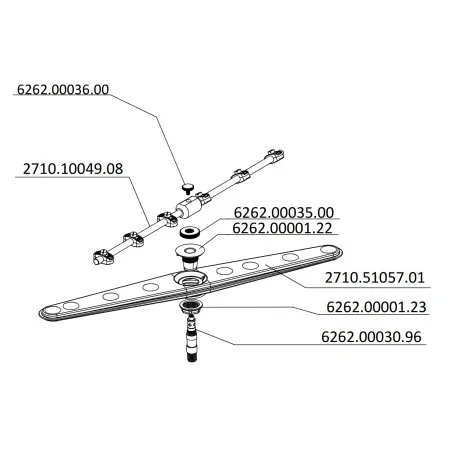 Washing arm shaft for dishwasher Öztiryakiler...