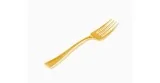 Tenedor mini dorado 10 cm (Pack de 50 unidades)