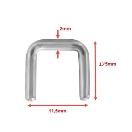 Grapas 11.5x13.5 mm para clipadora embutidos...