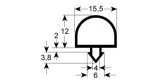 junta para frigorífico perfil 9728 L 2500mm 902303