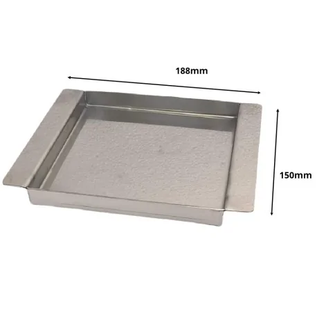 Plateau sous-verre en acier inoxydable Frucosol...