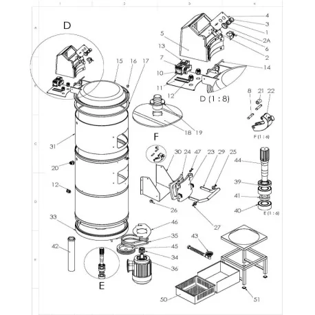 Pièce intermédiaire fixation du moteur Ozti...