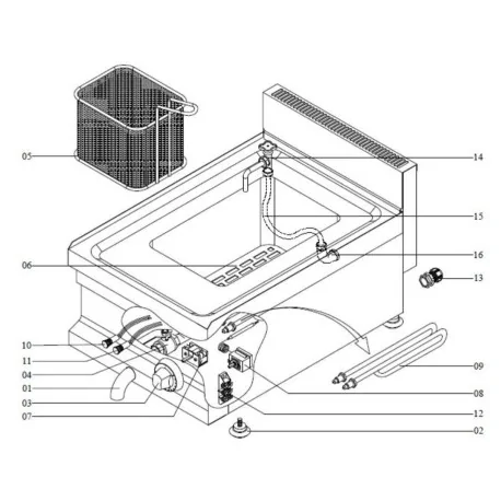 Résistance 3000W 230VAC 50-60 Hz Cuiseur à...