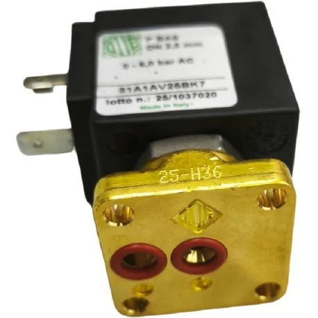 Solenoid valve brass 3-way 230VAC DN 2.5mm -10...