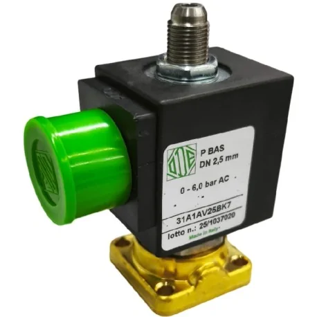 Válvula magnética latón 3 vías 230VAC DN 2,5mm...