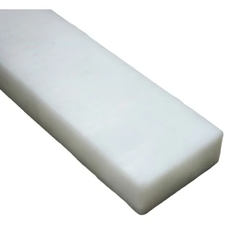 White HD Polyethylene Technical Strip 500x50x20 mm