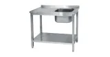Detachable Industrial Sink 1 Bowl Right Side with Base 600mm Depth