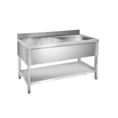 Detachable Industrial Sink 1 Bowl Right Side...