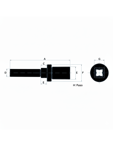 Goupille en acier pour Hachoir à viande TK-22 MF ST