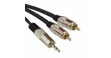 Câble Jack 3,5 mm vers 2 RCA Mâle 1,5 Mètres