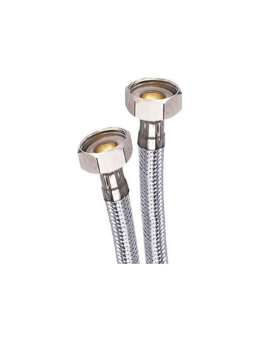 Latiguillo flexible trenza inox recto-recto DN8 L 1500mm empalmes 1/2"
