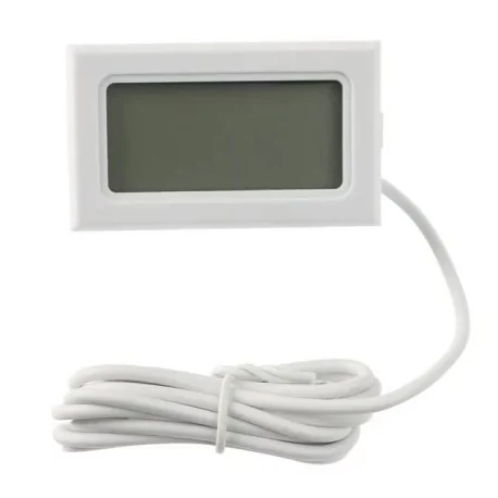 White LCD Thermometer 47x27
