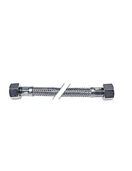 Flexible inox tresse inox droit-droit DN8 L 500 mm raccords 3/8" joint conique 520572