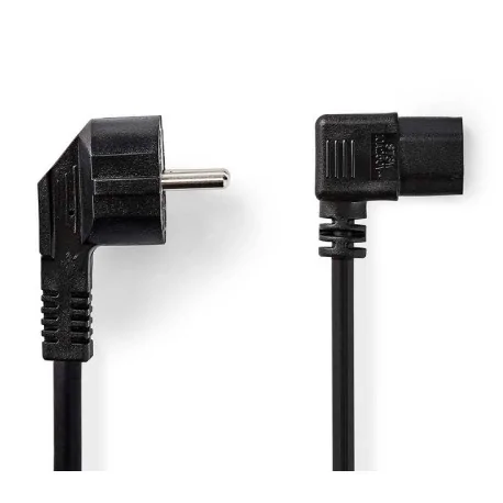 Cable de alimentación schuko acodado 2m...