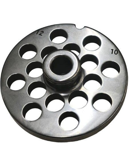 Placa Picadora de carne 12 | Taladro 10mm con pivote | Inoxidable