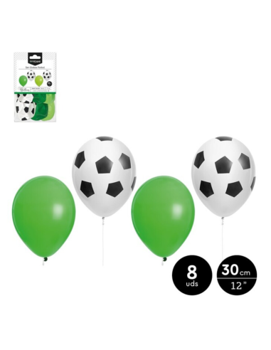Ensemble de ballons en latex de couleurs assorties FOOTBALL