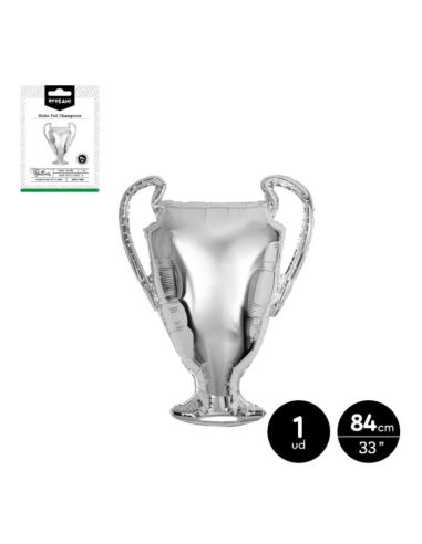 Silver Champions Cup balloon 84 cm FOOTBALL