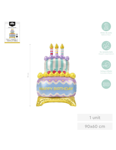 3D foil balloon for cake topper 59x89 cm BALLOONS