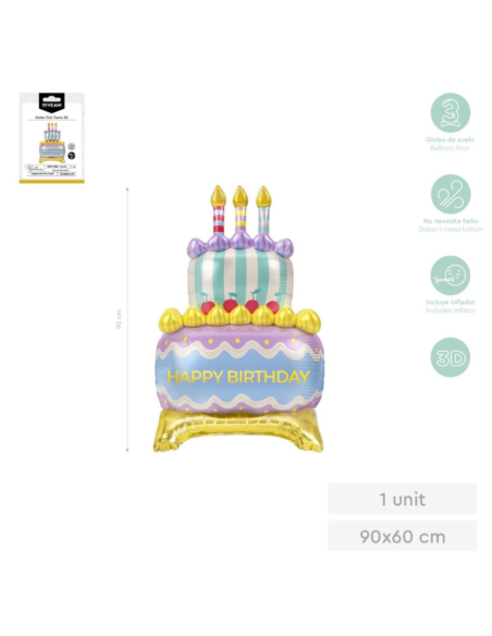 3D foil balloon for cake topper 59x89 cm BALLOONS