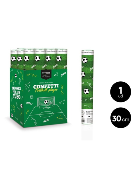Canon à confettis de 30 cm pour football