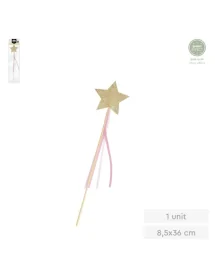 Golden glitter star wand...