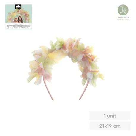 Bandeau fleuri aux couleurs féeriques