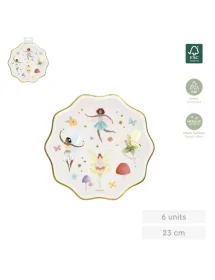 Flat cardboard plate with...