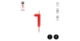 Vela de cera roja 6 cm