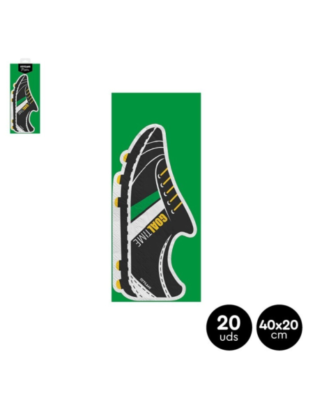 2C paper napkin, boot shape, FÚTBOL 40x20 cm (20 units)