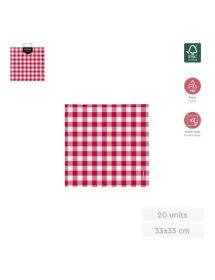 Servilleta papel 2C Vichy...