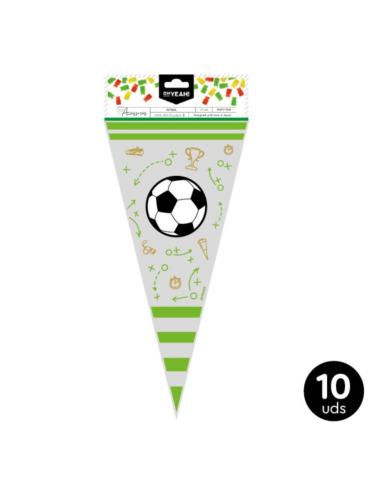 Goodie bags 18x37 cm FÚTBOL (10 units)