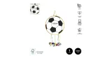 Piñata en forme de boule de 43 cm 43 cm FÚTBOL