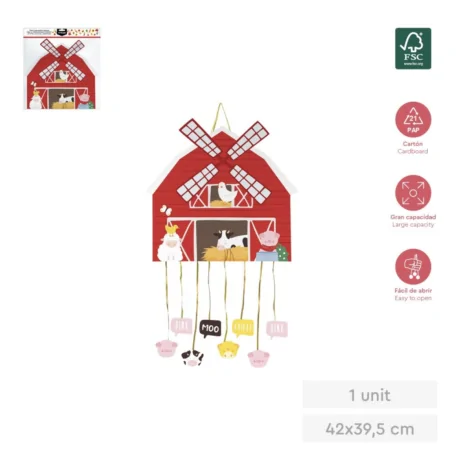 Barn piñata 45x42 cm GRANJA