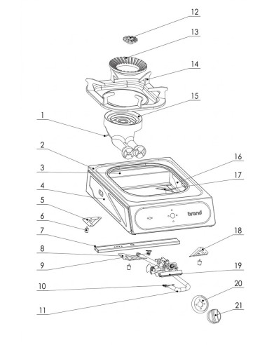 Tuyau de gaz pour cuisinière SRB 1-13SRB L300mm Filetage M12x1