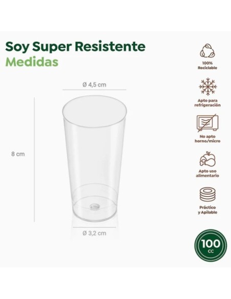 Verres à dégustation de vin transparents 100 cc (3 oz) 100 unités