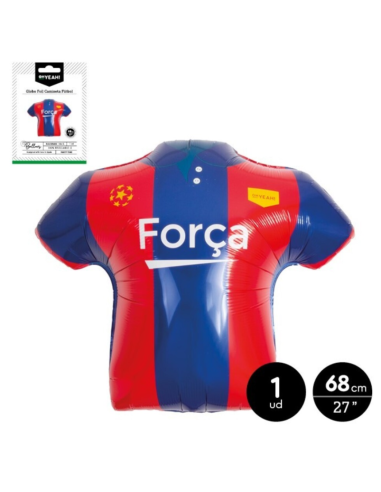 "FORÇA" t-shirt foil balloon 68cm FOOTBALL