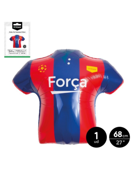 Ballon en aluminium "FORÇA" 68 cm, t-shirt, ballon de football