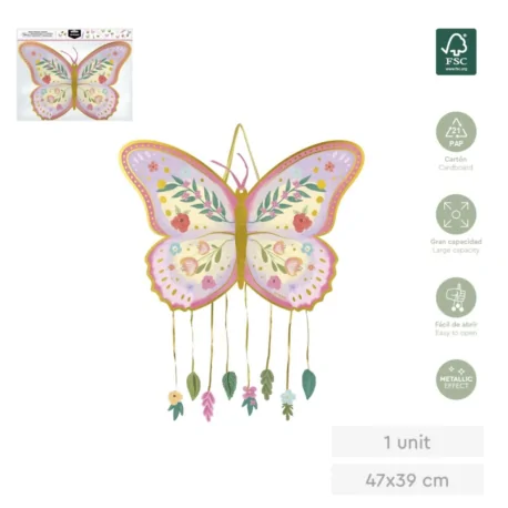 Piñata papillon 54,5 x 38 cm FÉES