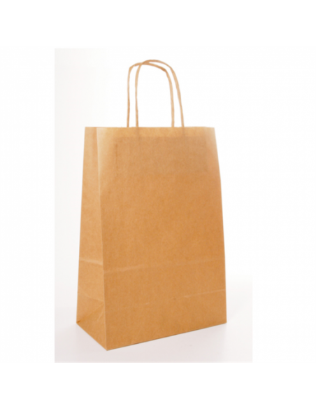 Kraft carrying bag with a handle (box 250 units)