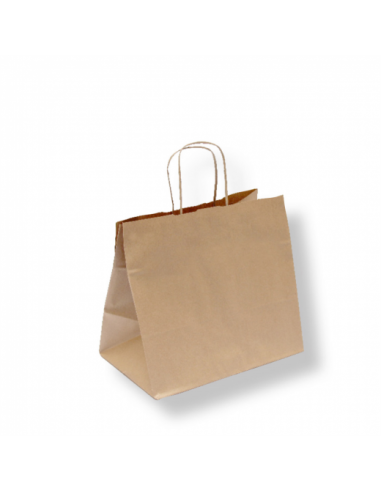 Bolsa kraft con asa (Caja de 250 unidades)